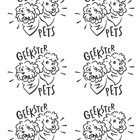 Coloring Page: Geekster Pets Logo