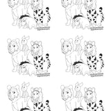 Coloring Page: Animal Friends