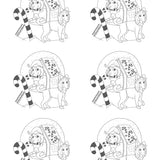 Coloring Page: Snowglobe Pups