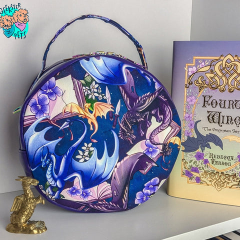 Violet Dragons Circle Purse